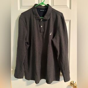 Nautica Men's Charcoal Polo Shirt